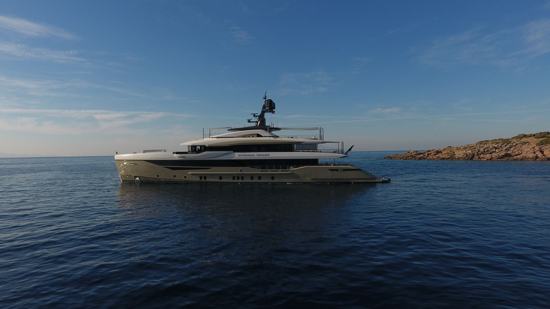 Eternal Spark yacht on the water in Bodrum Turkey