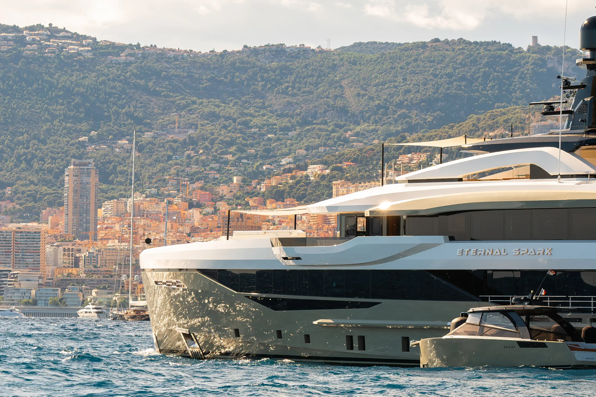 eternal spark yacht anchored in monaco