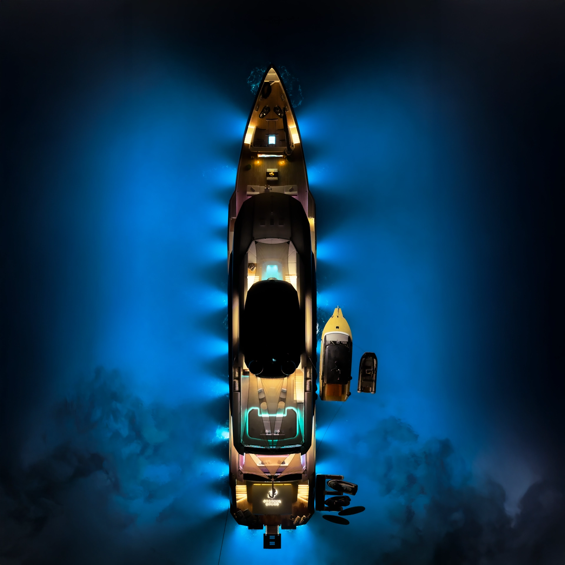 eternal spark night view from above