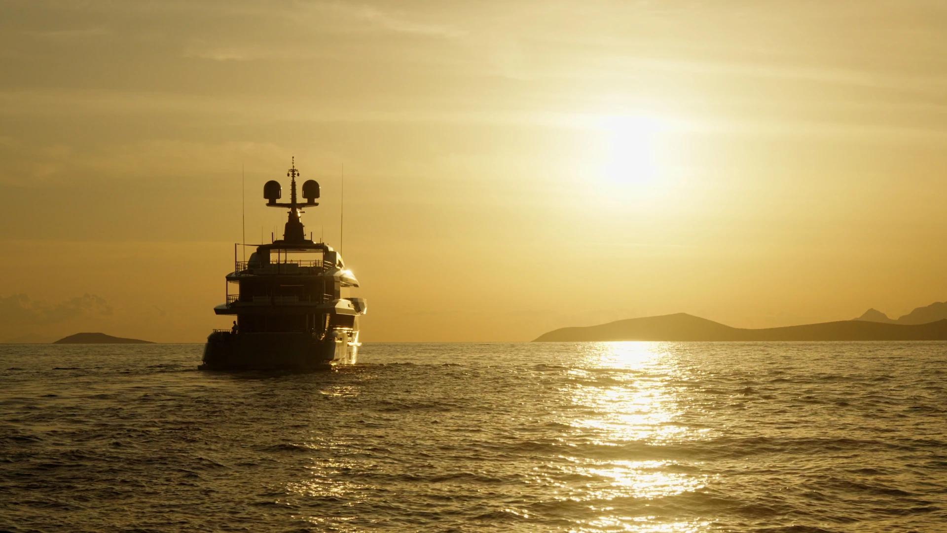 eternal spark yacht sunset