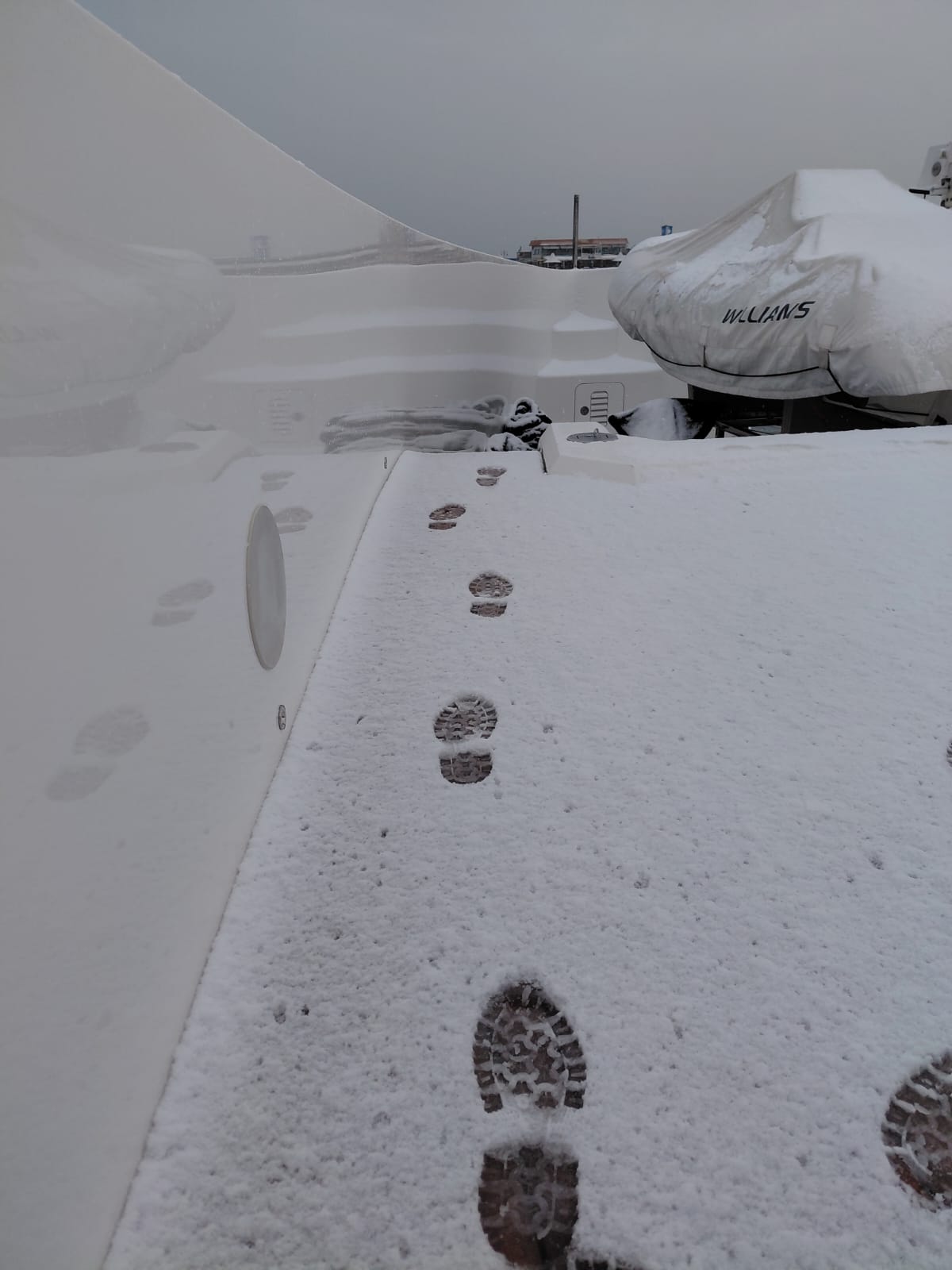 Eternal Spark in Winter, Footsteps in Snow (2)