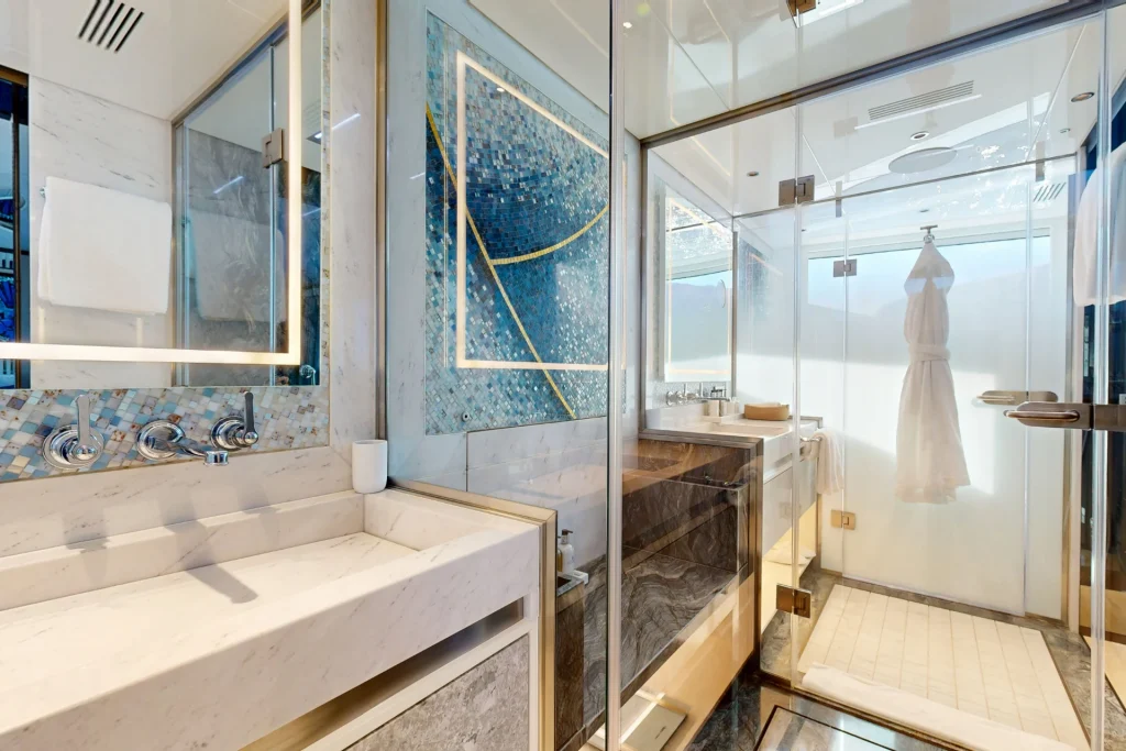 eternal spark yacht en suite shower steam room