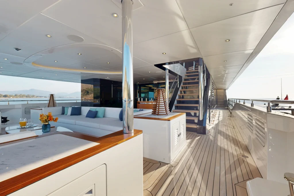 eternal spark yacht main deck aft area