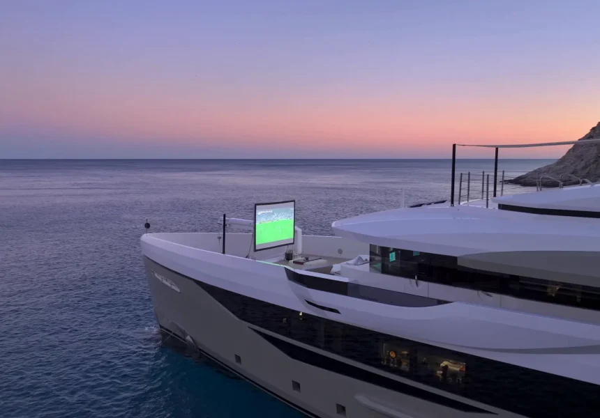 eternal spark yacht outdoor cinema